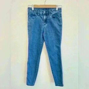 Prana Women's Short Inseam Blue Denim Skinny Jeans Size 2/26